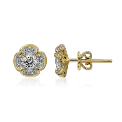 Gouden oorbellen met Diamanten SI1 (G) (Annette)