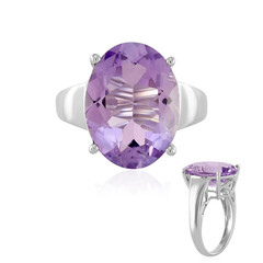 Zilveren ring met een lavendel amethist