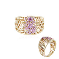 Gouden ring met roze saffieren (Ornaments by de Melo)