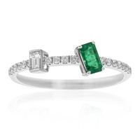 Gouden ring met een AAA Zambia smaragd (CIRARI)