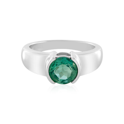Zilveren ring met een Belgian Teal Fluoriet