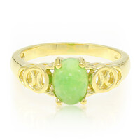 Zilveren ring met een keizerlijk chrysopraas