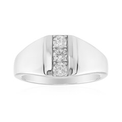Zilveren ring met zirkonen
