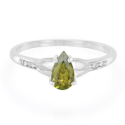 Zilveren ring met een koper toermalijn