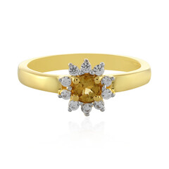 Zilveren ring met een Gele Toermalijn