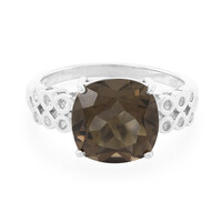 Zilveren ring met een rookkwarts