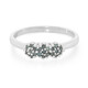 Zilveren ring met Fancy diamanten