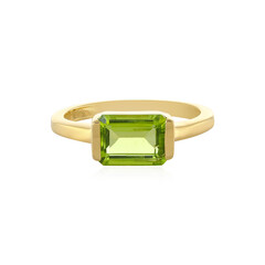 Zilveren ring met een peridoot
