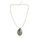 Zilveren halsketting met een Abalone schelp (TPC)
