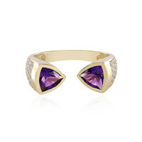 Gouden ring met Siberische amethisten (de Melo)