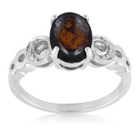 Zilveren ring met een Boulder opaal