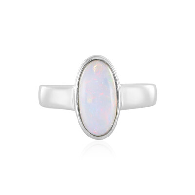 Zilveren ring met een Welo-opaal (MONOSONO COLLECTION)