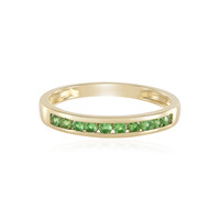 Gouden ring met tsavorieten