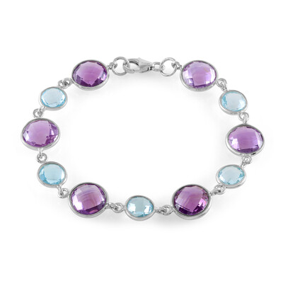 Zilveren armband met lavendel amethisten