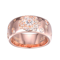Zilveren ring met een witte topaas (Adela Silber)