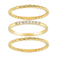 Zilveren ring met witte topaasstenen