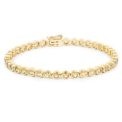 Zilveren armband met citrienstenen