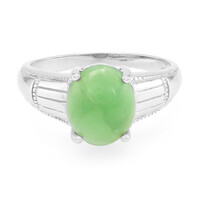 Zilveren ring met een keizerlijk chrysopraas