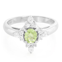 Zilveren ring met een Paraiba toermalijn