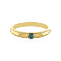 Zilveren ring met een I3 Champagne Diamant