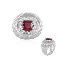 Zilveren ring met een Bemainty robijn