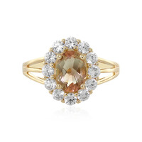 Gouden ring met een Oregon zonnesteen