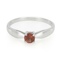 Zilveren ring met een Malaya granaat