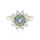 Gouden ring met een Onverhitte blauwe Ceylon saffier (Adela Gold)