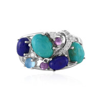 Zilveren ring met een Kingman turkoois