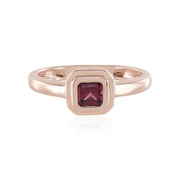 Zilveren ring met een rhodliet