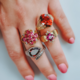 Gouden ring met een hessoniet granaat