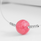 Halsketting met een rhodochrosiet