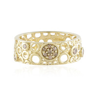 Gouden ring met een I2 Champagne Diamant (Ornaments by de Melo)