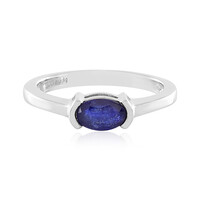Zilveren ring met een Madagaskar Blauwe Saffier