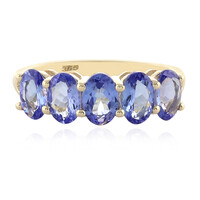 Gouden ring met tanzanieten (La Revelle)
