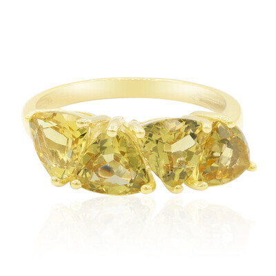 Gouden ring met heliodoren