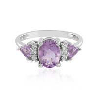 Zilveren ring met een amethist