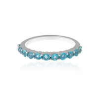 Zilveren ring met Blauwe apatieten