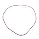 Zilveren halsketting met paarse diamanten (CUSTODANA)