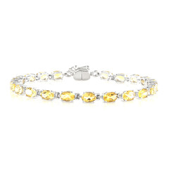 Zilveren armband met citrienstenen