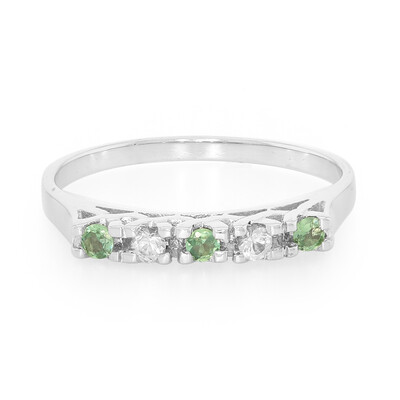 Zilveren ring met Braziliaanse alexandrieten