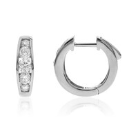 Gouden oorbellen met SI2 (H) Diamanten (CIRARI)