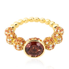 Gouden ring met een edele rode spinel (de Melo)