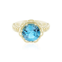 Gouden ring met een Zwitsers-blauwe topaas (Ornaments by de Melo)