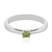 Zilveren ring met een demantoid