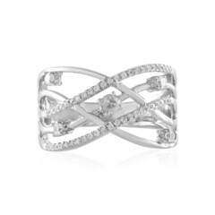 Zilveren ring met een zirkoon