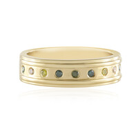 Zilveren ring met I2 Gele Diamanten