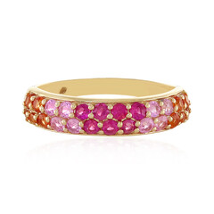 Gouden ring met roze saffieren (Adela Gold)