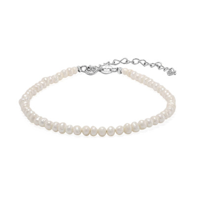 Zilveren armband met zoetwater kweekparels