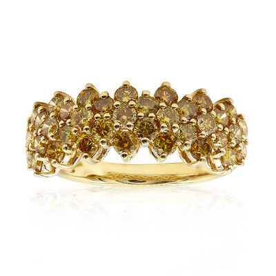 Gouden ring met SI2 Oranje Diamanten (CIRARI)
